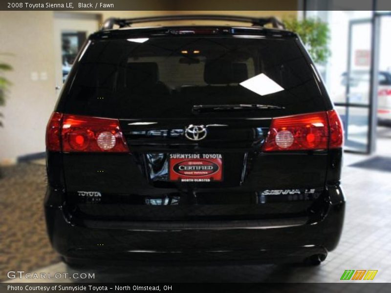 Black / Fawn 2008 Toyota Sienna LE