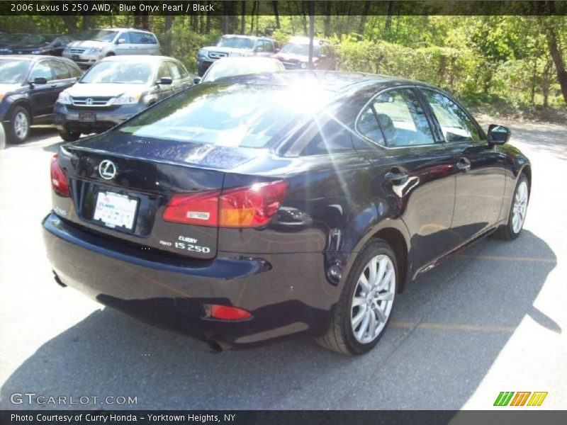 Blue Onyx Pearl / Black 2006 Lexus IS 250 AWD