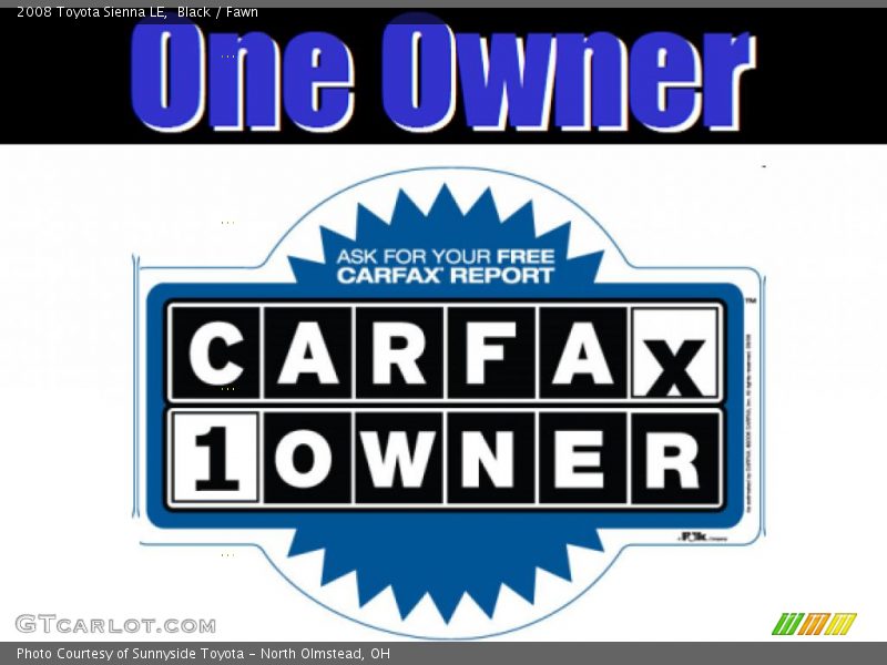 Black / Fawn 2008 Toyota Sienna LE