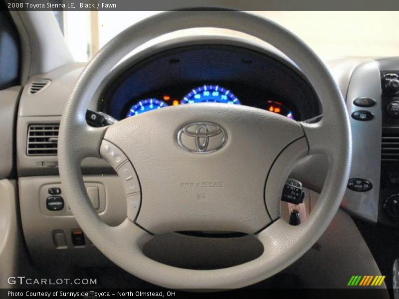 Black / Fawn 2008 Toyota Sienna LE