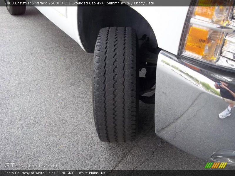 Summit White / Ebony Black 2008 Chevrolet Silverado 2500HD LTZ Extended Cab 4x4