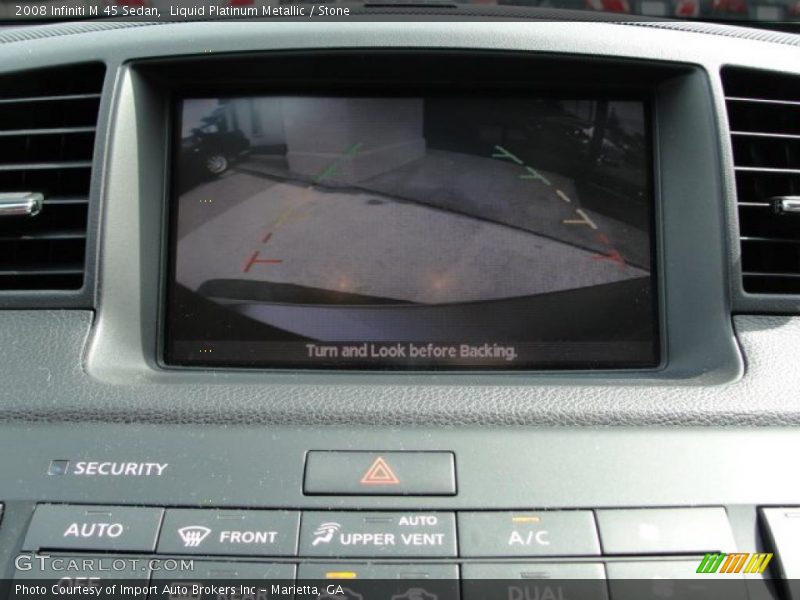 Liquid Platinum Metallic / Stone 2008 Infiniti M 45 Sedan