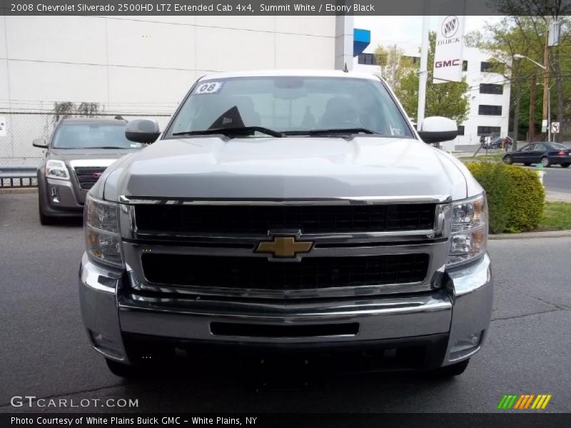 Summit White / Ebony Black 2008 Chevrolet Silverado 2500HD LTZ Extended Cab 4x4