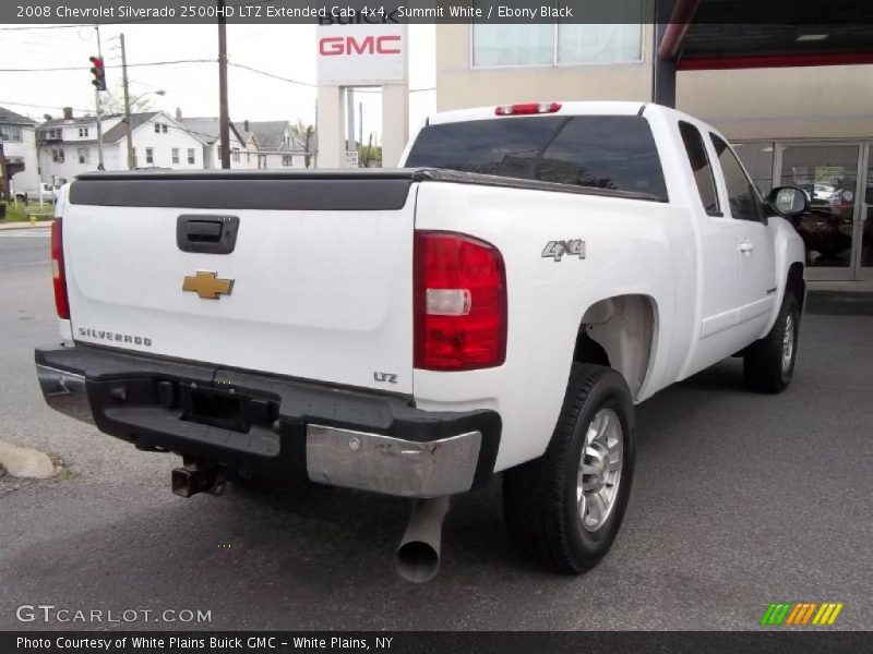 Summit White / Ebony Black 2008 Chevrolet Silverado 2500HD LTZ Extended Cab 4x4