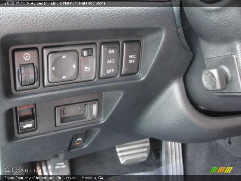 Liquid Platinum Metallic / Stone 2008 Infiniti M 45 Sedan