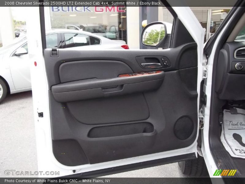 Summit White / Ebony Black 2008 Chevrolet Silverado 2500HD LTZ Extended Cab 4x4