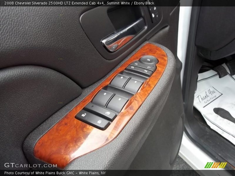 Summit White / Ebony Black 2008 Chevrolet Silverado 2500HD LTZ Extended Cab 4x4