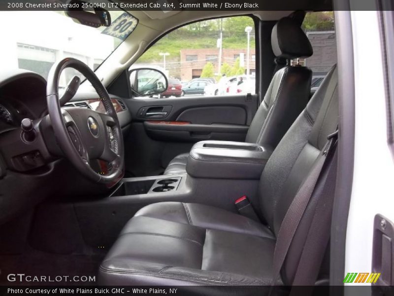  2008 Silverado 2500HD LTZ Extended Cab 4x4 Ebony Black Interior