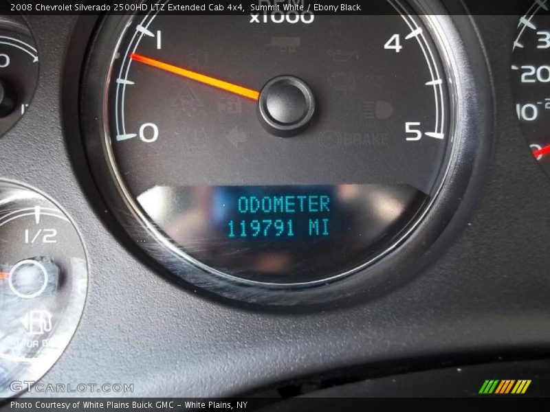 Summit White / Ebony Black 2008 Chevrolet Silverado 2500HD LTZ Extended Cab 4x4