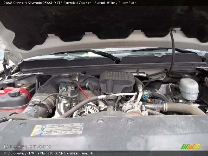 Summit White / Ebony Black 2008 Chevrolet Silverado 2500HD LTZ Extended Cab 4x4