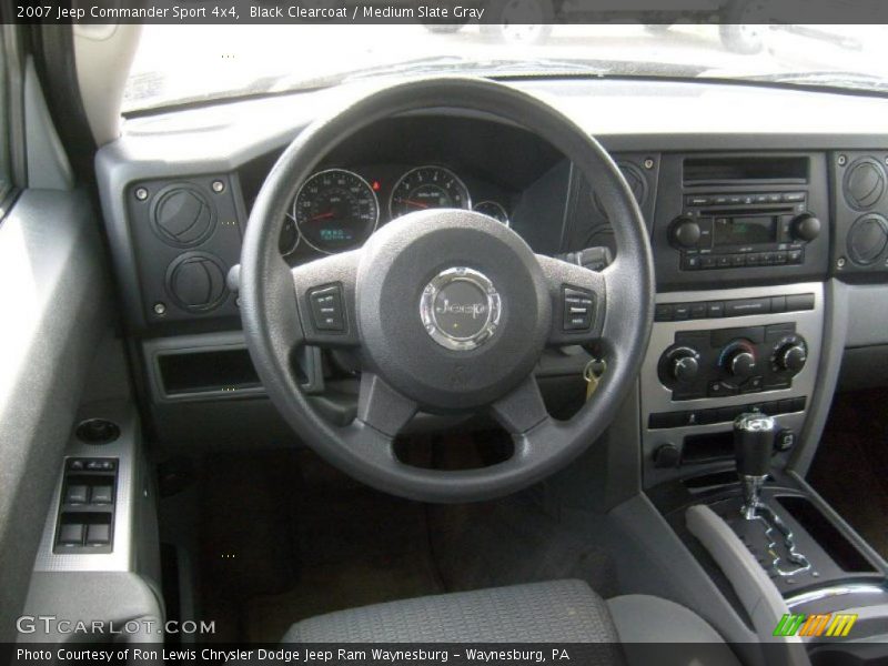 Black Clearcoat / Medium Slate Gray 2007 Jeep Commander Sport 4x4