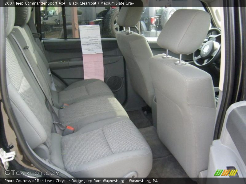 Black Clearcoat / Medium Slate Gray 2007 Jeep Commander Sport 4x4