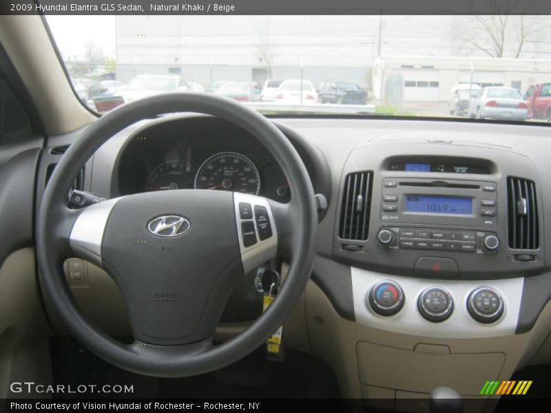 Natural Khaki / Beige 2009 Hyundai Elantra GLS Sedan