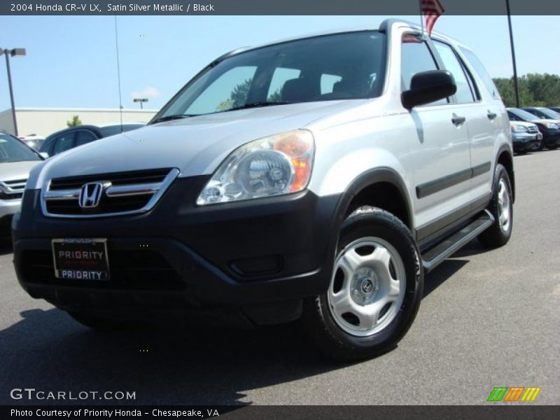 Satin Silver Metallic / Black 2004 Honda CR-V LX