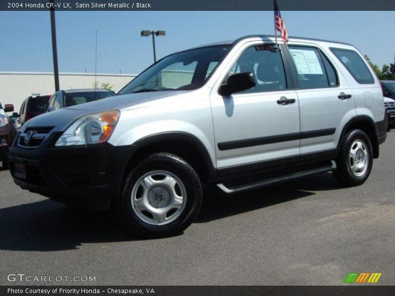 Satin Silver Metallic / Black 2004 Honda CR-V LX