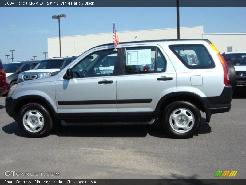Satin Silver Metallic / Black 2004 Honda CR-V LX