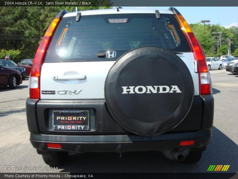 Satin Silver Metallic / Black 2004 Honda CR-V LX
