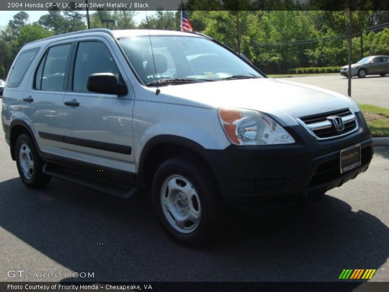 Satin Silver Metallic / Black 2004 Honda CR-V LX