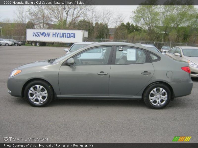 Natural Khaki / Beige 2009 Hyundai Elantra GLS Sedan