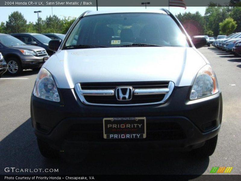 Satin Silver Metallic / Black 2004 Honda CR-V LX