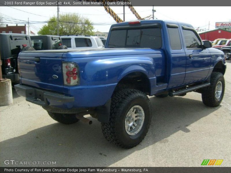 Sonic Blue Metallic / Dark Graphite 2003 Ford Ranger Edge SuperCab 4x4