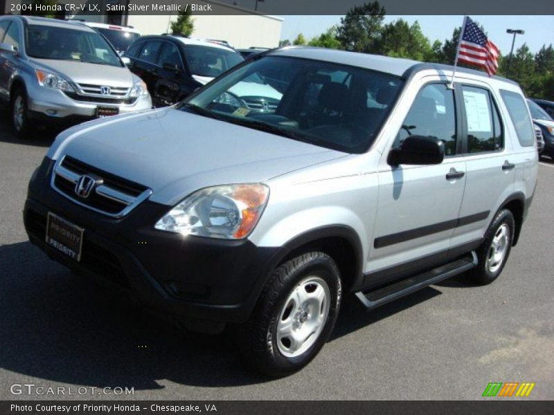 Satin Silver Metallic / Black 2004 Honda CR-V LX