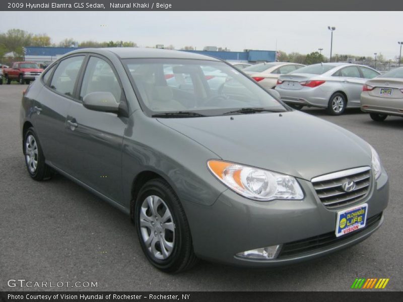 Natural Khaki / Beige 2009 Hyundai Elantra GLS Sedan