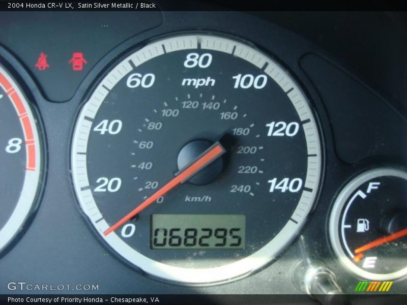 Satin Silver Metallic / Black 2004 Honda CR-V LX