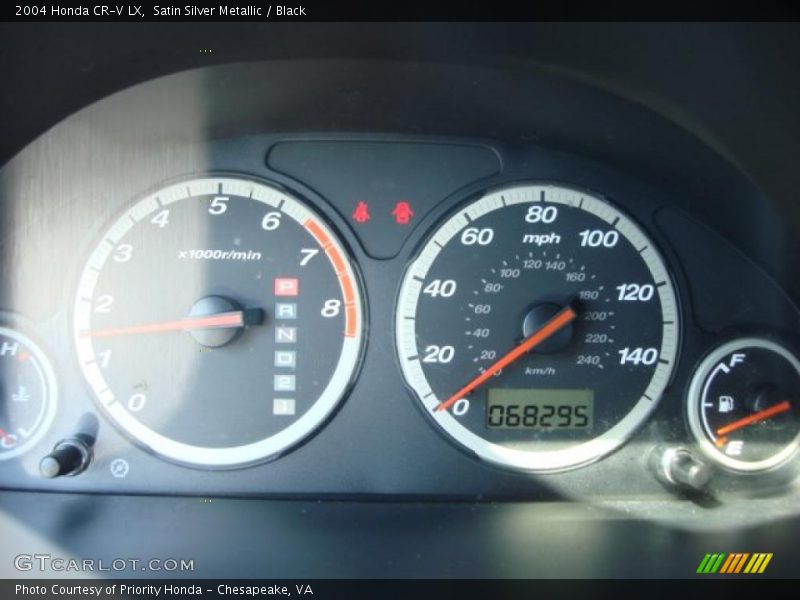 Satin Silver Metallic / Black 2004 Honda CR-V LX