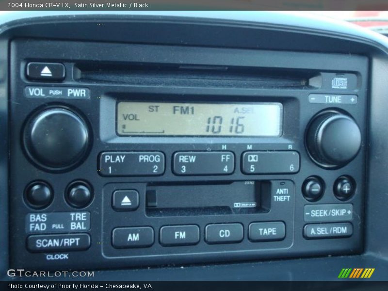 Controls of 2004 CR-V LX