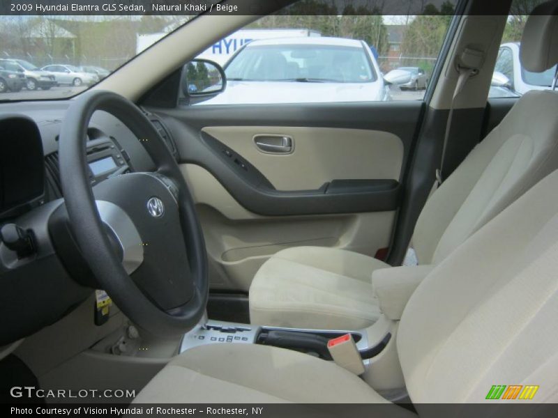 Natural Khaki / Beige 2009 Hyundai Elantra GLS Sedan
