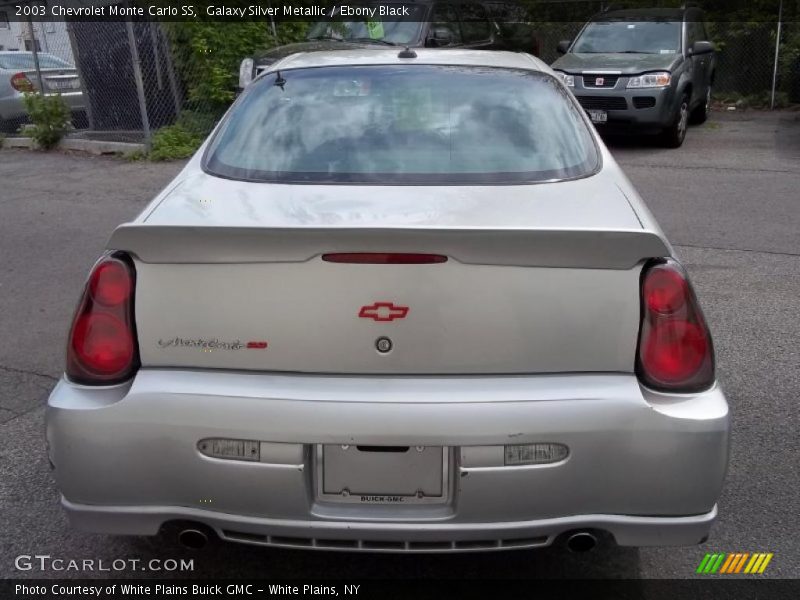 Galaxy Silver Metallic / Ebony Black 2003 Chevrolet Monte Carlo SS