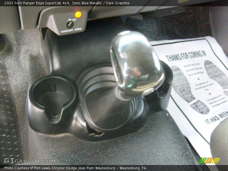 Sonic Blue Metallic / Dark Graphite 2003 Ford Ranger Edge SuperCab 4x4