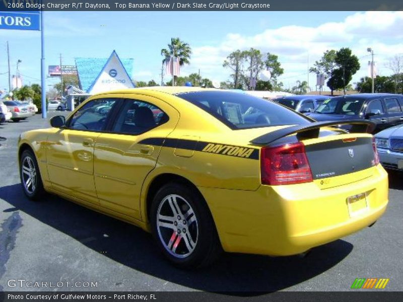 Top Banana Yellow / Dark Slate Gray/Light Graystone 2006 Dodge Charger R/T Daytona