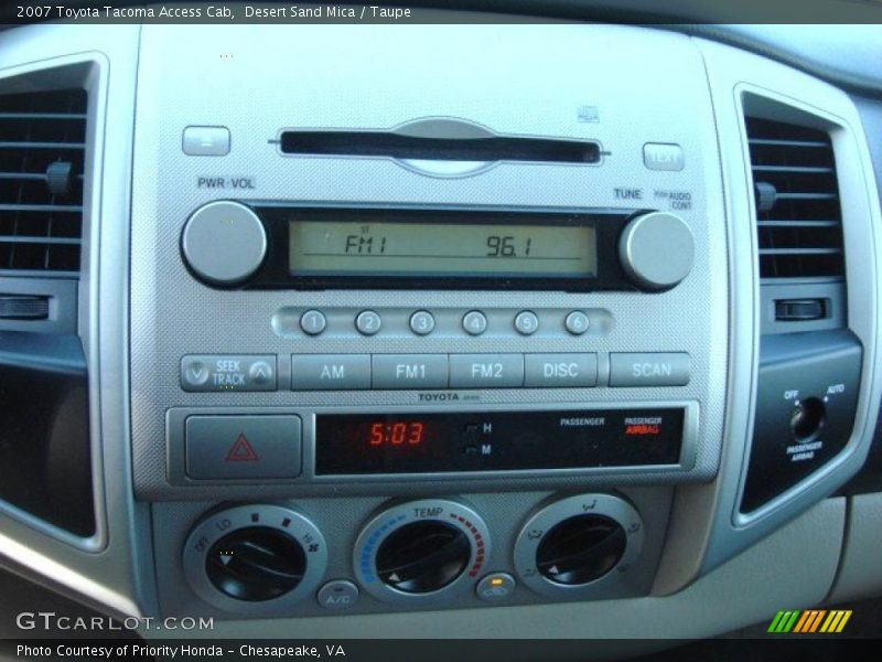 Desert Sand Mica / Taupe 2007 Toyota Tacoma Access Cab