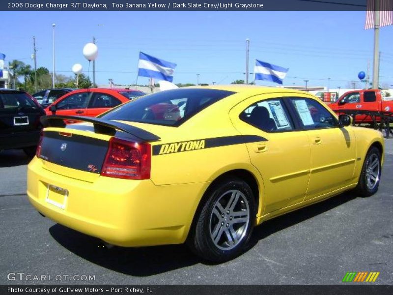 Top Banana Yellow / Dark Slate Gray/Light Graystone 2006 Dodge Charger R/T Daytona