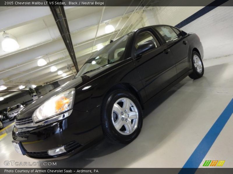 Black / Neutral Beige 2005 Chevrolet Malibu LT V6 Sedan