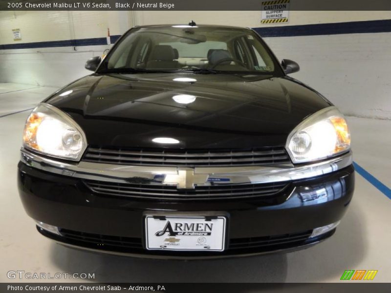 Black / Neutral Beige 2005 Chevrolet Malibu LT V6 Sedan
