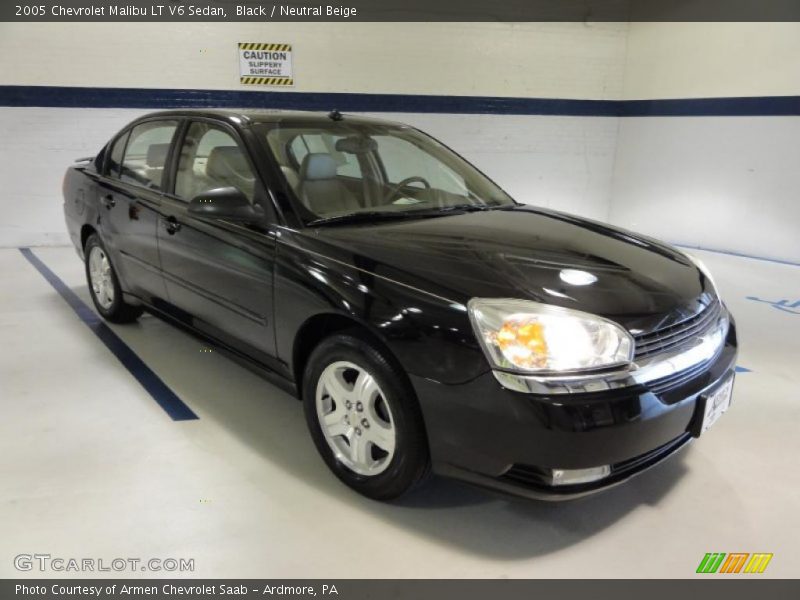 Black / Neutral Beige 2005 Chevrolet Malibu LT V6 Sedan