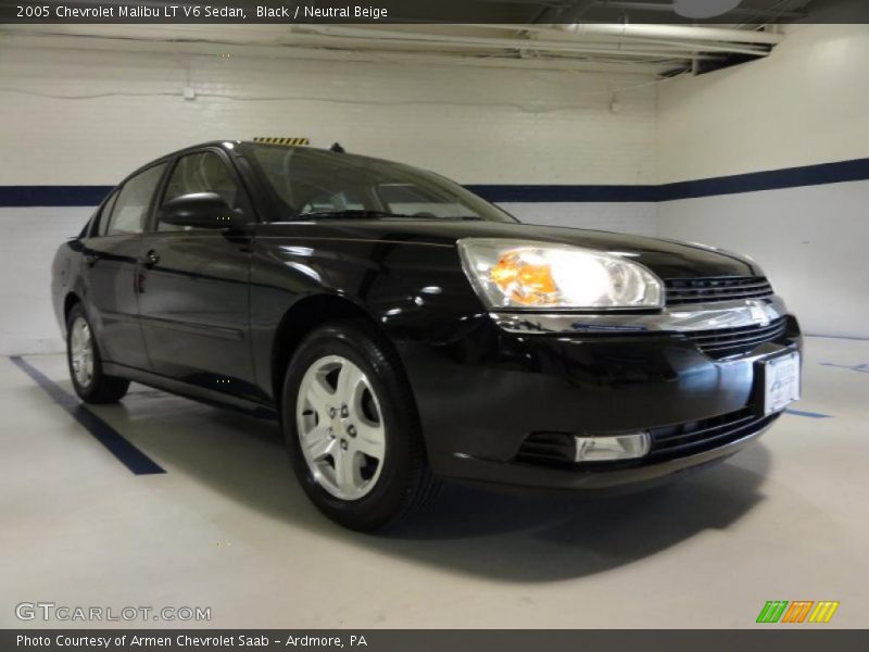 Black / Neutral Beige 2005 Chevrolet Malibu LT V6 Sedan