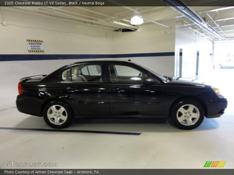 Black / Neutral Beige 2005 Chevrolet Malibu LT V6 Sedan