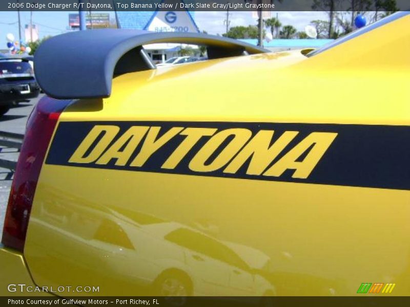 Top Banana Yellow / Dark Slate Gray/Light Graystone 2006 Dodge Charger R/T Daytona