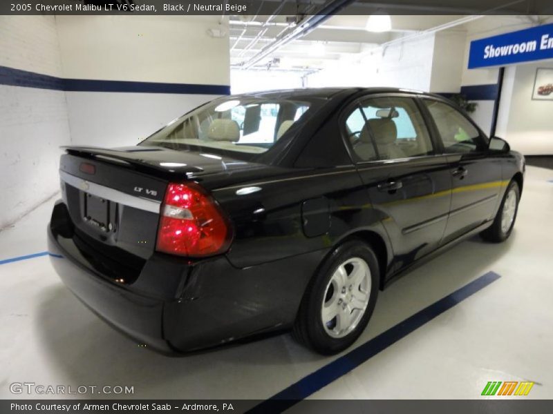 Black / Neutral Beige 2005 Chevrolet Malibu LT V6 Sedan
