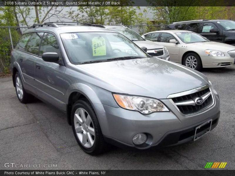 Quartz Silver Metallic / Off Black 2008 Subaru Outback 2.5i Wagon