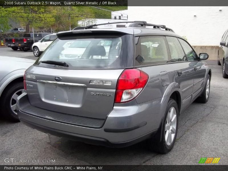 Quartz Silver Metallic / Off Black 2008 Subaru Outback 2.5i Wagon