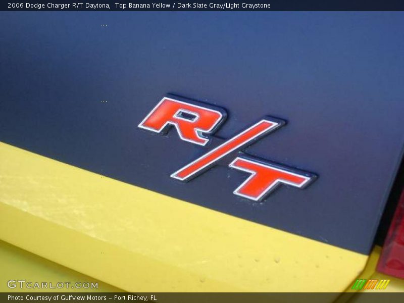 Top Banana Yellow / Dark Slate Gray/Light Graystone 2006 Dodge Charger R/T Daytona