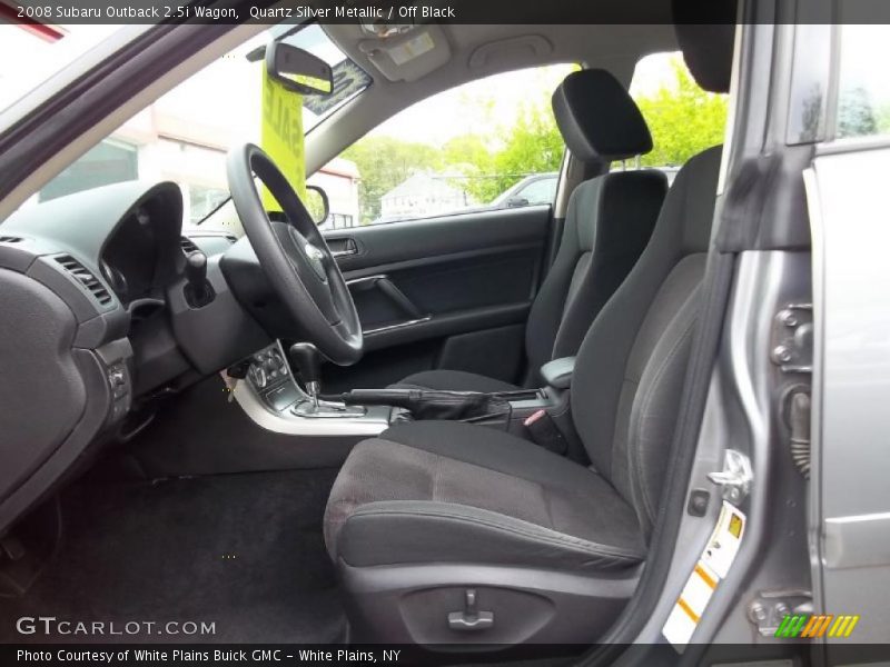 Quartz Silver Metallic / Off Black 2008 Subaru Outback 2.5i Wagon
