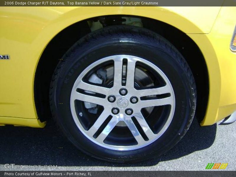 Top Banana Yellow / Dark Slate Gray/Light Graystone 2006 Dodge Charger R/T Daytona