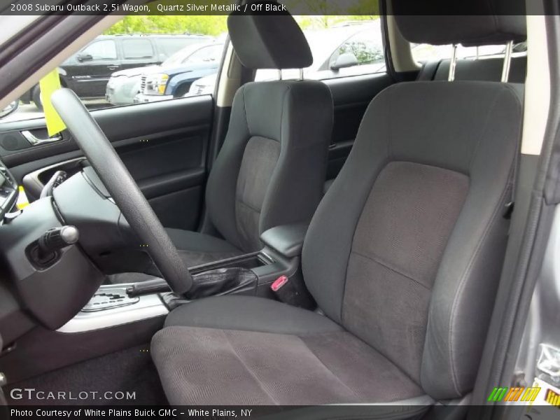 Quartz Silver Metallic / Off Black 2008 Subaru Outback 2.5i Wagon