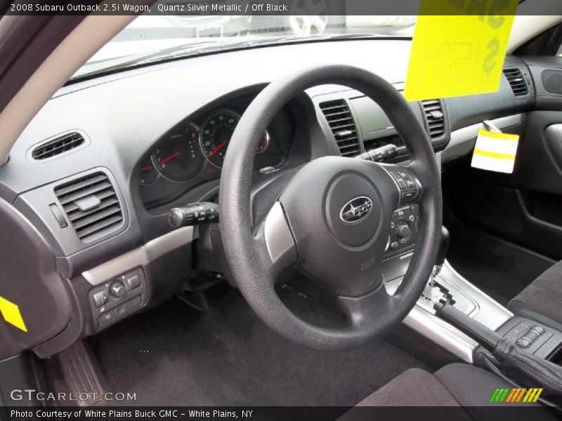 Quartz Silver Metallic / Off Black 2008 Subaru Outback 2.5i Wagon